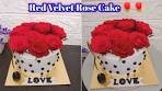 Red Velvet Rose Cake Design♥️🌹 #homemade ...