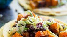 Roasted Butternut Squash and Black Bean Tacos