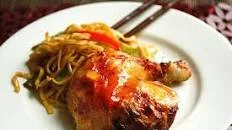 Roasted Chicken with Sweet Plum Sauce