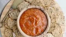 Roasted Eggplant Red Pepper Dip