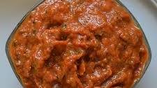 Roasted Red Pepper and Zucchini Spread (Ajvar Recipe)