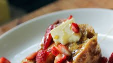 Roasted Strawberry Ciabatta French Toast