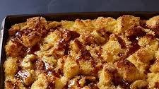 Salted Caramel-Banana Bread Pudding