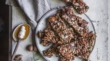 Savory Pecan and Rosemary Granola Bars