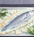 Sea bass in a herb salt crust