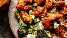 Sheet Pan Honey Buffalo Chicken with Broccoli