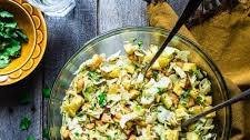 Shredded Cabbage Salad with Apples and Curry