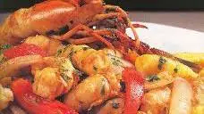 Shrimp Saltado with Yellow Potato Gnocchi