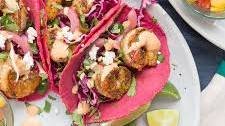 Shrimp Tacos with Spicy Sriracha Mayo