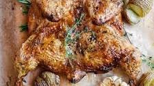 Spatchcock Chicken Recipe with Garlic and Herbs