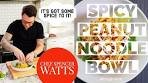 SPICY PEANUT NOODLE BOWL.