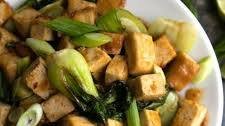 Spicy Stir Fried Tofu with Bok Choy