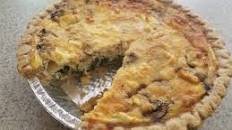 Spinach Mushroom Cheesy Quiche
