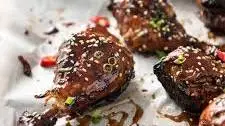 Sticky Chicken Drumsticks in Chinese Plum Sauce