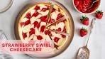 Strawberry Swirl Cheesecake | Strawberry Cheesecake | Easy ...