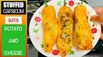Stuffed Capsicum with potato and cheese|Stuffed Bell peppers ...
