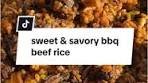 sweet & savory bbq beef rice — this celebratory main is the ...