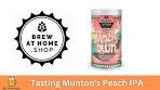 Tasting Munton's Peach IPA