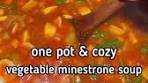 This Vegetable Minestrone Soup will make ALL your cozy ...