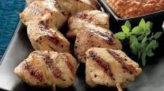 Turkish Chicken Kabobs with Red Pepper and Walnut Sauce