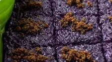 Ube Biko with Latik