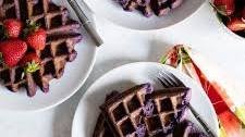Ube Mochi Waffles ( Purple Sweet Potato Mochi Waffles)
