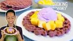 Ube Waffles: with Coconut Ube Whipped Cream | Cooking ...