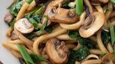 Udon Noodle and Mushroom Stir Fry