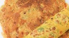 Veggie-Loaded Chickpea Flour Omelet (Besan Chilla)