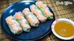 Vietnamese Spring Rolls! Fresh Rice Paper Rolls!