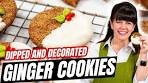 White Chocolate Dipped Ginger Cookies | Holiday Cookie ...