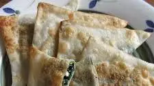 Wonton Skin Spinach & Feta Triangles
