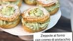 ZEPPOLE DI San Giuseppe AL FORNO con CREMA di ...