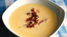 Beer and Cheddar Soup with Smoked Ham