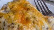 Biscuits and Gravy Breakfast Casserole
