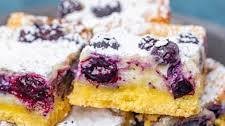 Blueberry Lemon Gooey Butter Cake