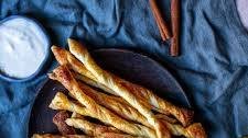 Cinnamon Twists with a Pear Mascarpone Dip