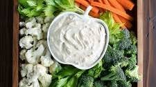 Easy Veggie Tray with French Onion Dip