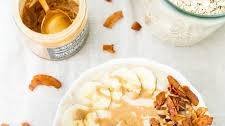 Elvis Overnight Oats with Peanut Butter, Banana and Bacon