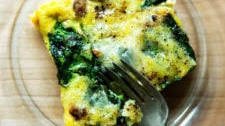 Sausage, Egg, and Cheese Casserole with Spinach