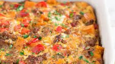 Sweet Potato, Sausage and Egg Breakfast Casserole