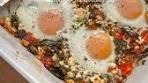 This Mediterranean Feta Egg Bake is so easy to whip up and ...