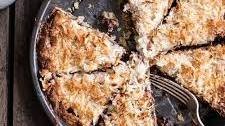 Warm Toasted "Caramel" Coconut Gooey Chocolate Crunch Bars.