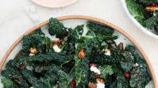 10 Minute Crunchy Kale and Pomegranate Salad