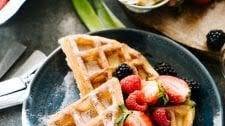 Amazing Sourdough Waffles {Overnight or Same Day}