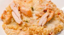 Arroz Con Pollo - Mexican Cheesy Chicken and Rice Casserole