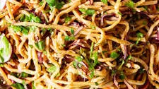Asian Noodle Salad in Peanut Dressing