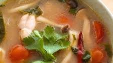 Authentic Thai Tom Yum Soup with Chicken