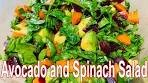 Avocado and Spinach Salad