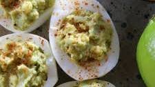 Avocado Lime Deviled Eggs
